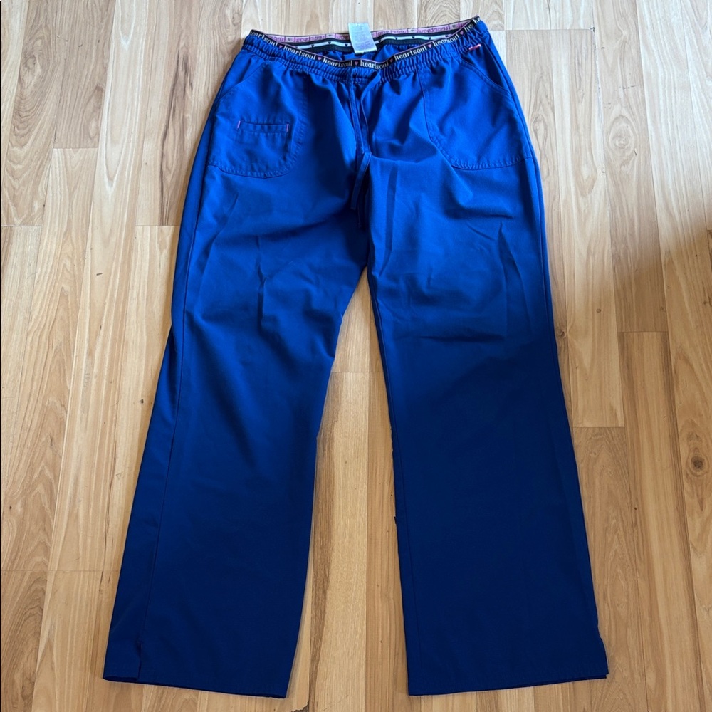 HeartSoul Women’s Royal Blue flare scrub pants!